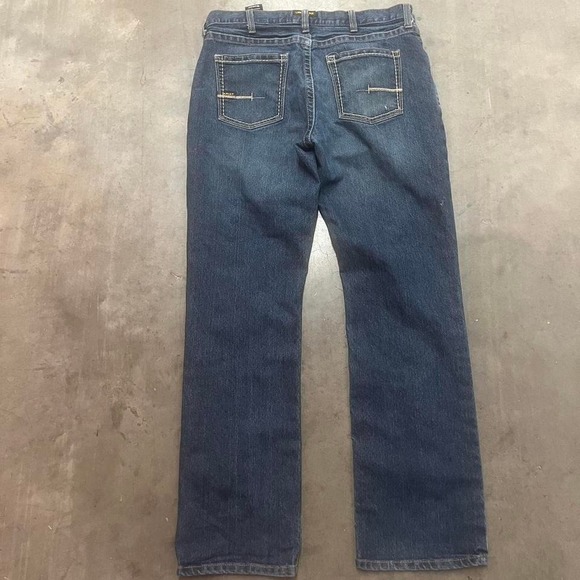 Ariat rebar M4 low rise bootcut‎ flare dark wash jeans - Picture 1 of 6